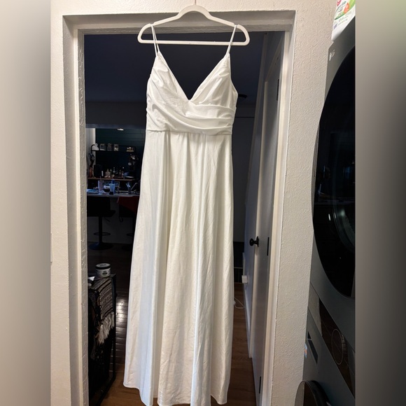 ❗️Lulu’s Choose Your Love White Surplice Sleeveless Maxi Dress - Picture 5 of 8